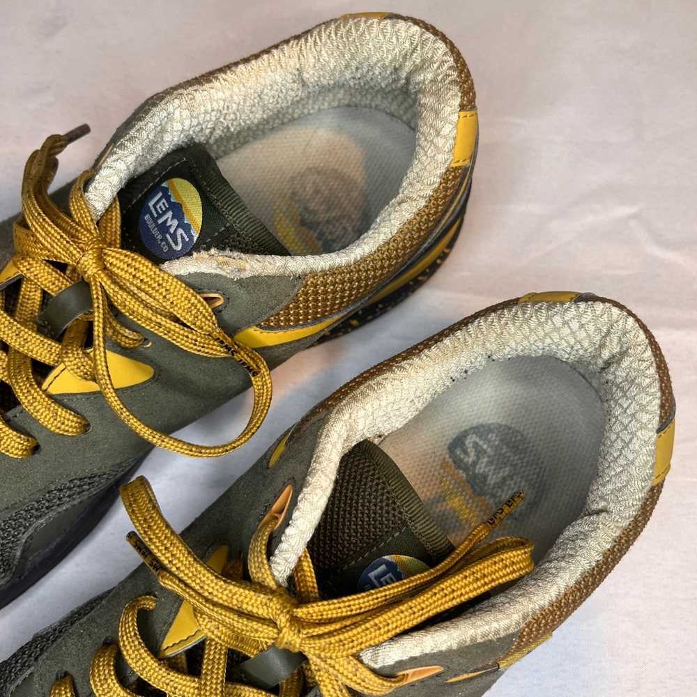 Lems Trailhead Mens 12 D Sage Green Yellow Minimalist Hiking Shoes Hiking Gorp - Picture 7 of 11